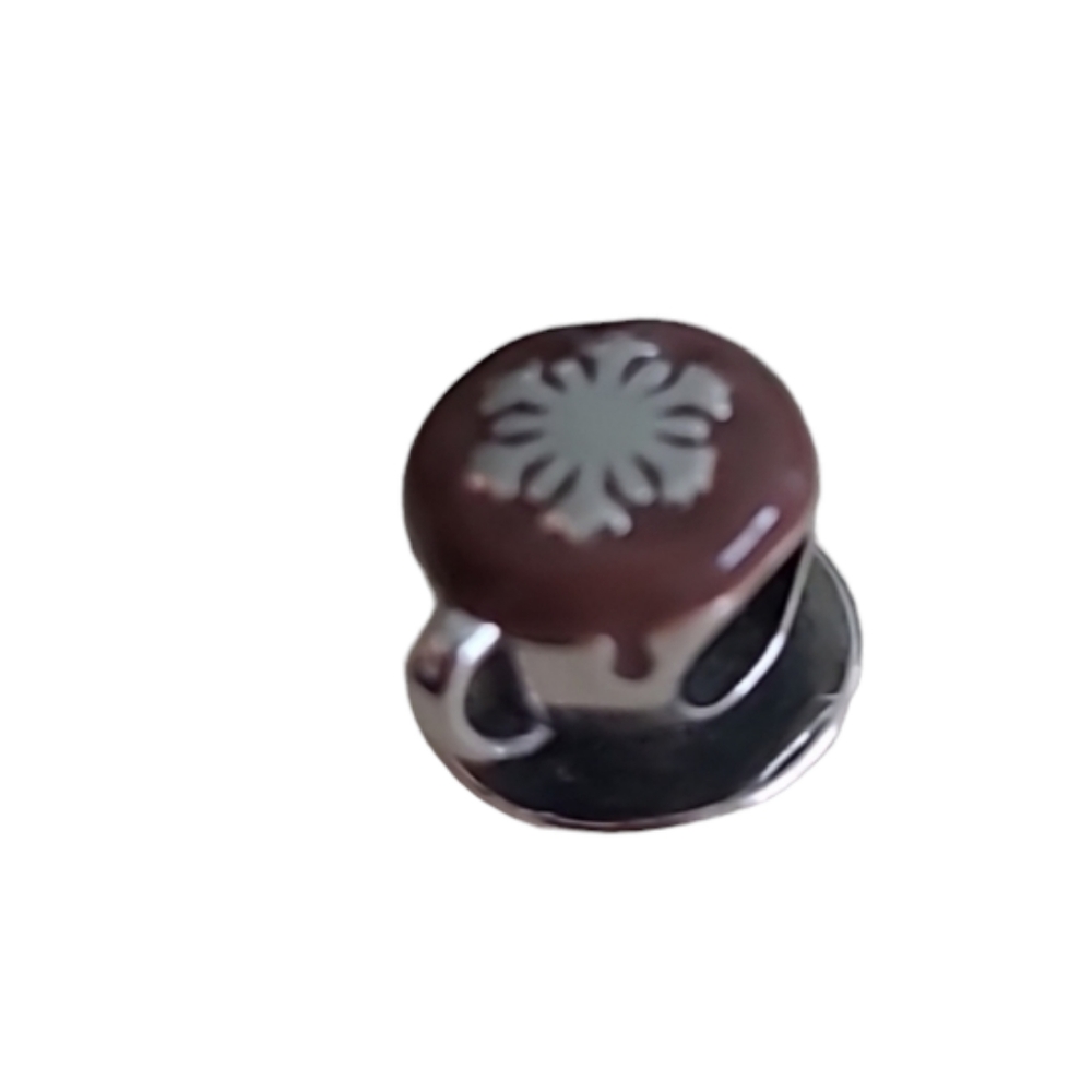Coffee Sterling Silver Charm